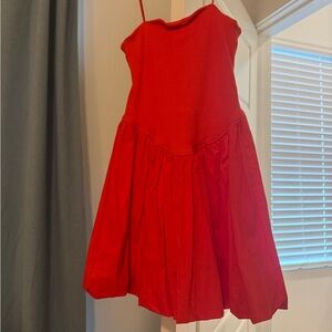 Gianni Bini Bright Red Spaghetti-Strap Dress